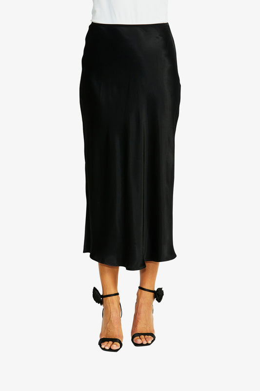 Women's Slinky Skirt in Black | Helen
