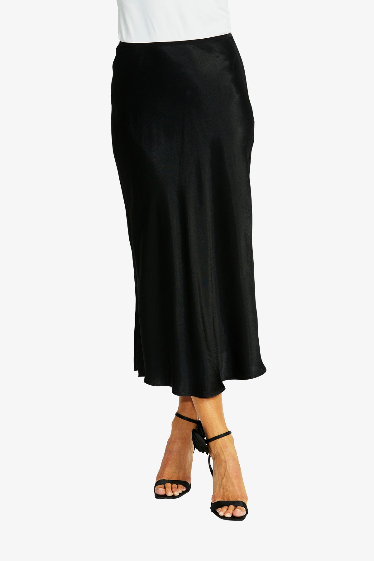 Women's Slinky Skirt in Black | Helen