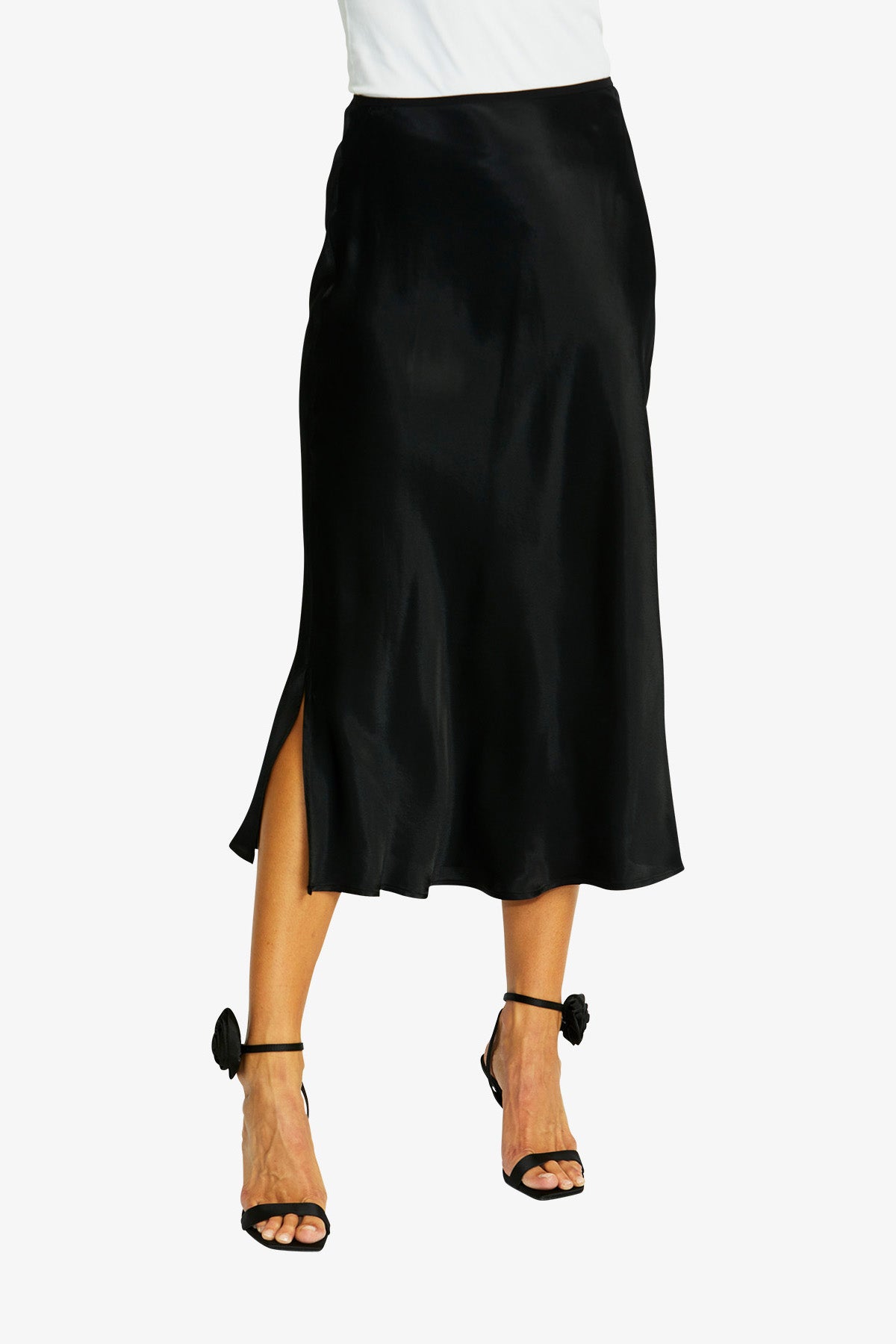 Women's Slinky Skirt in Black | Helen