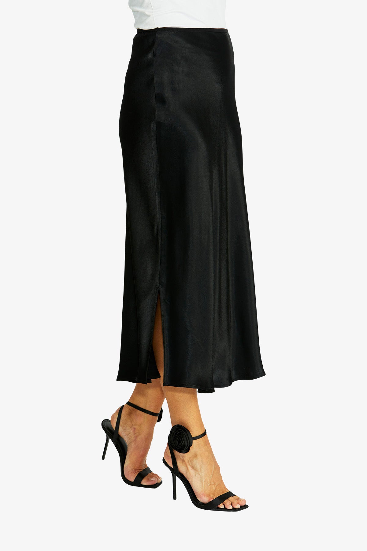 Women's Slinky Skirt in Black | Helen