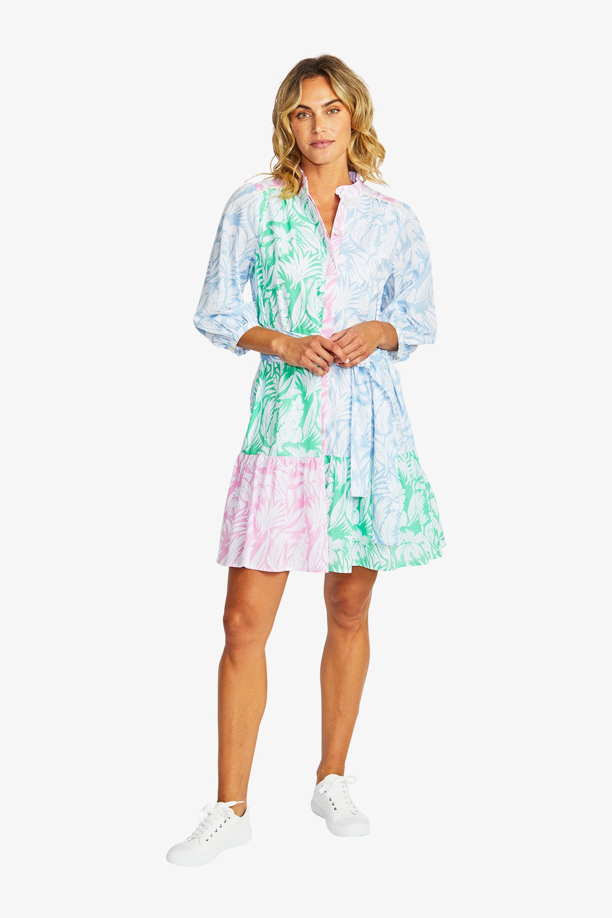 Women's Spliced Dress Print in Multicolour | Gigi