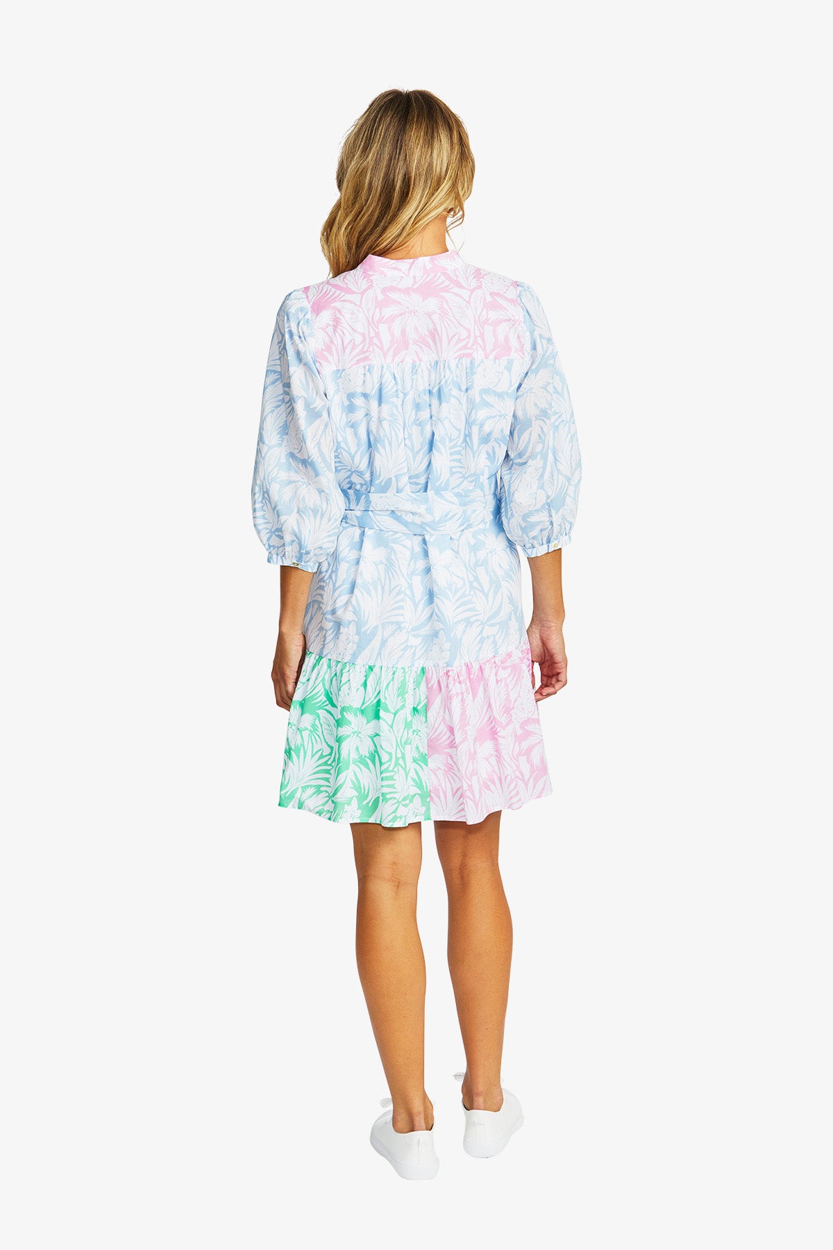 Women's Spliced Dress Print in Multicolour | Gigi