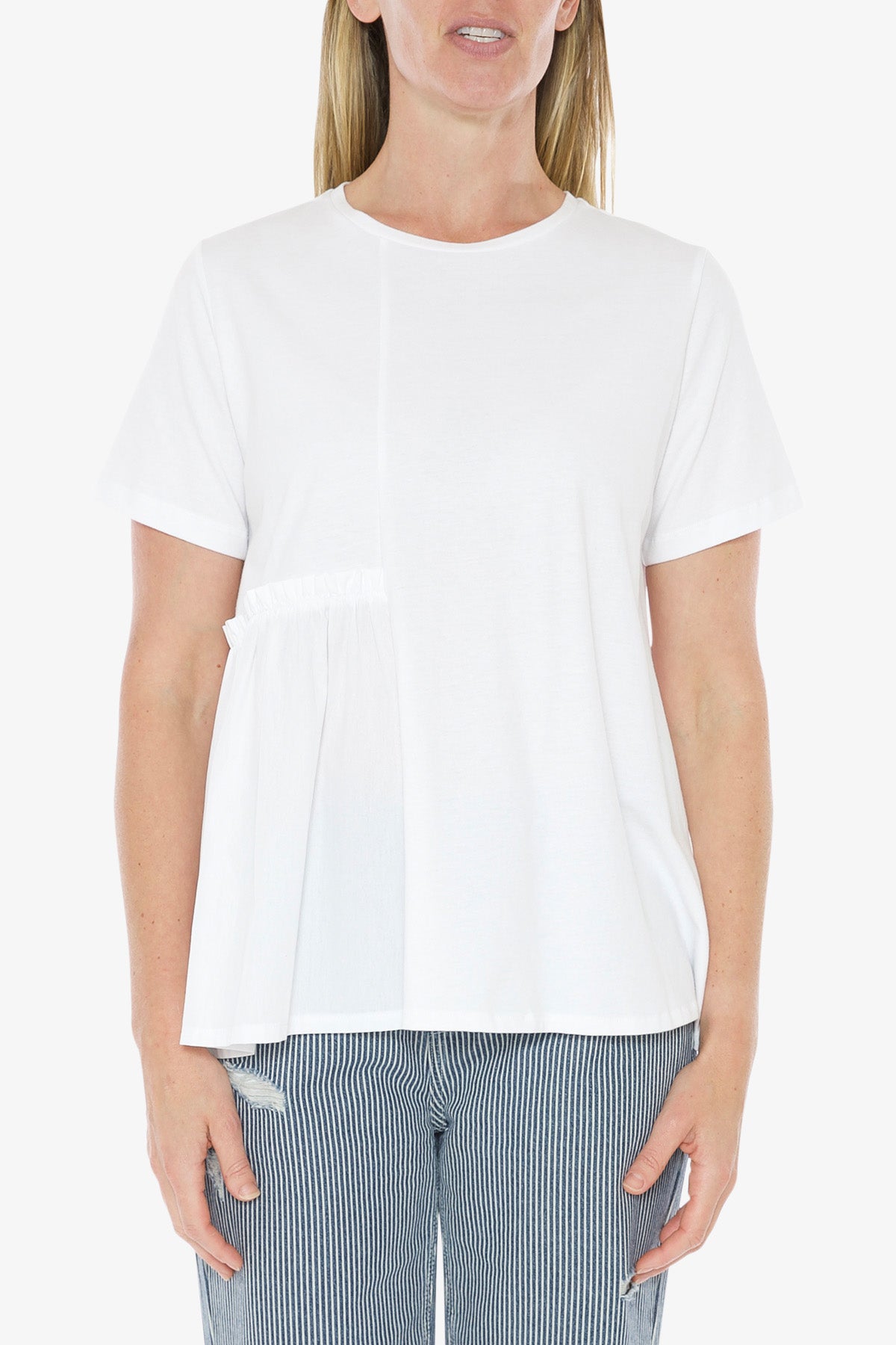 Spliced T-Shirt White