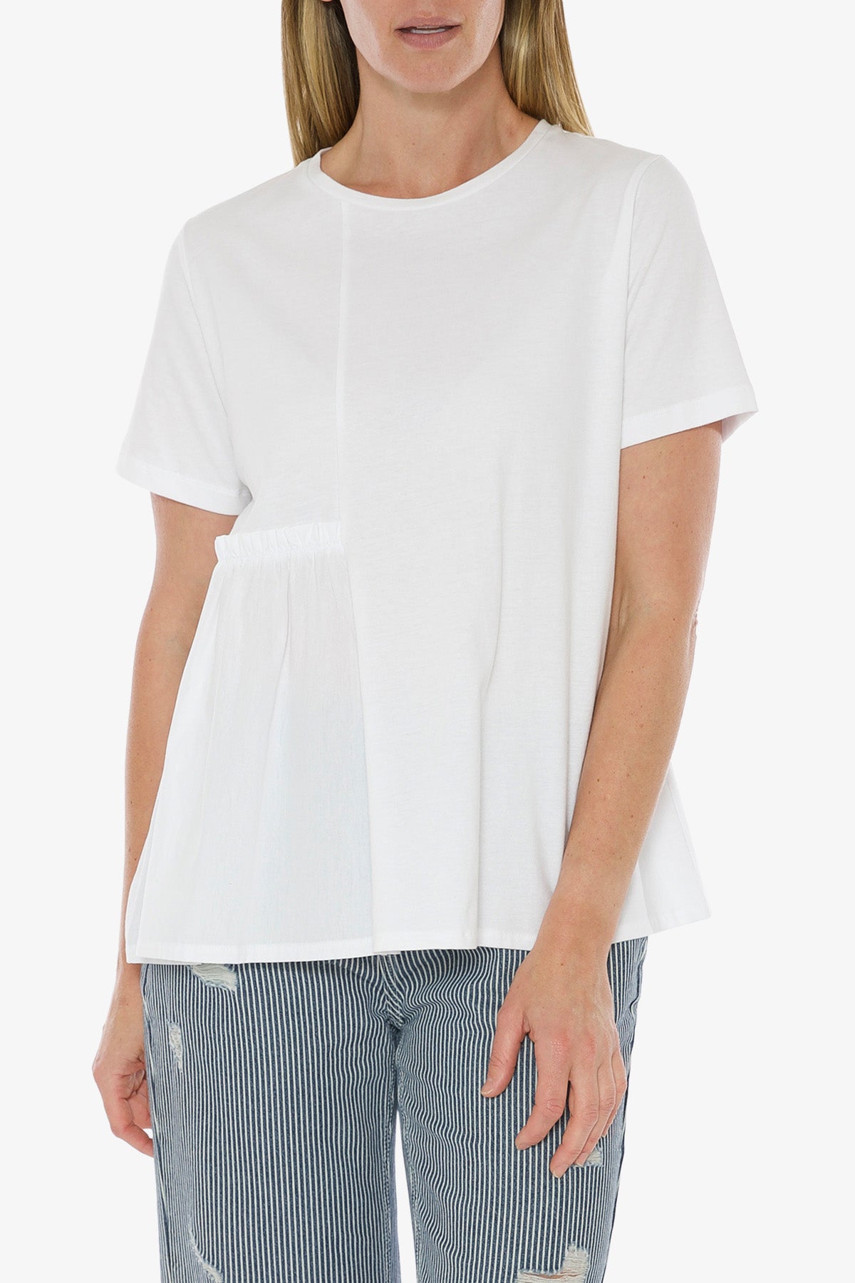 Spliced T-Shirt White