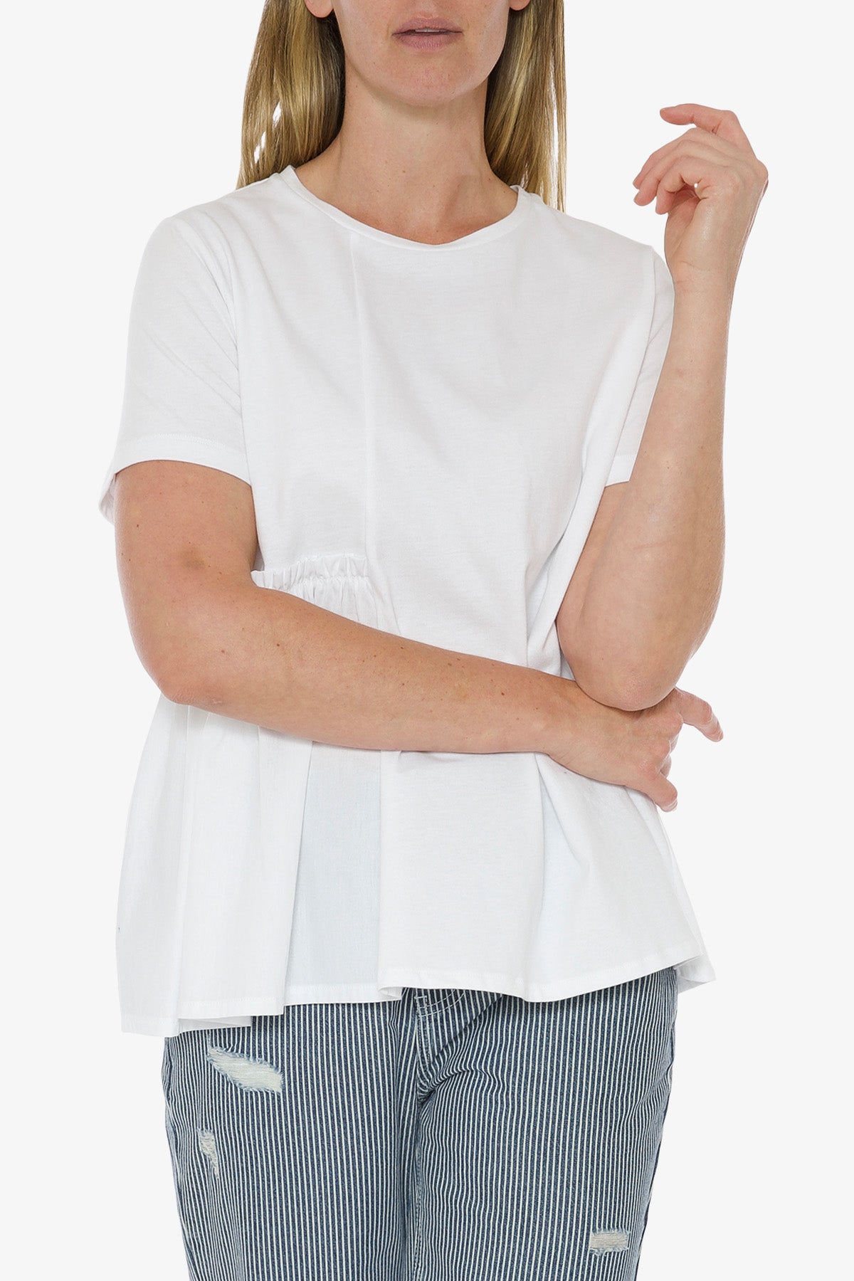 Spliced T-Shirt White