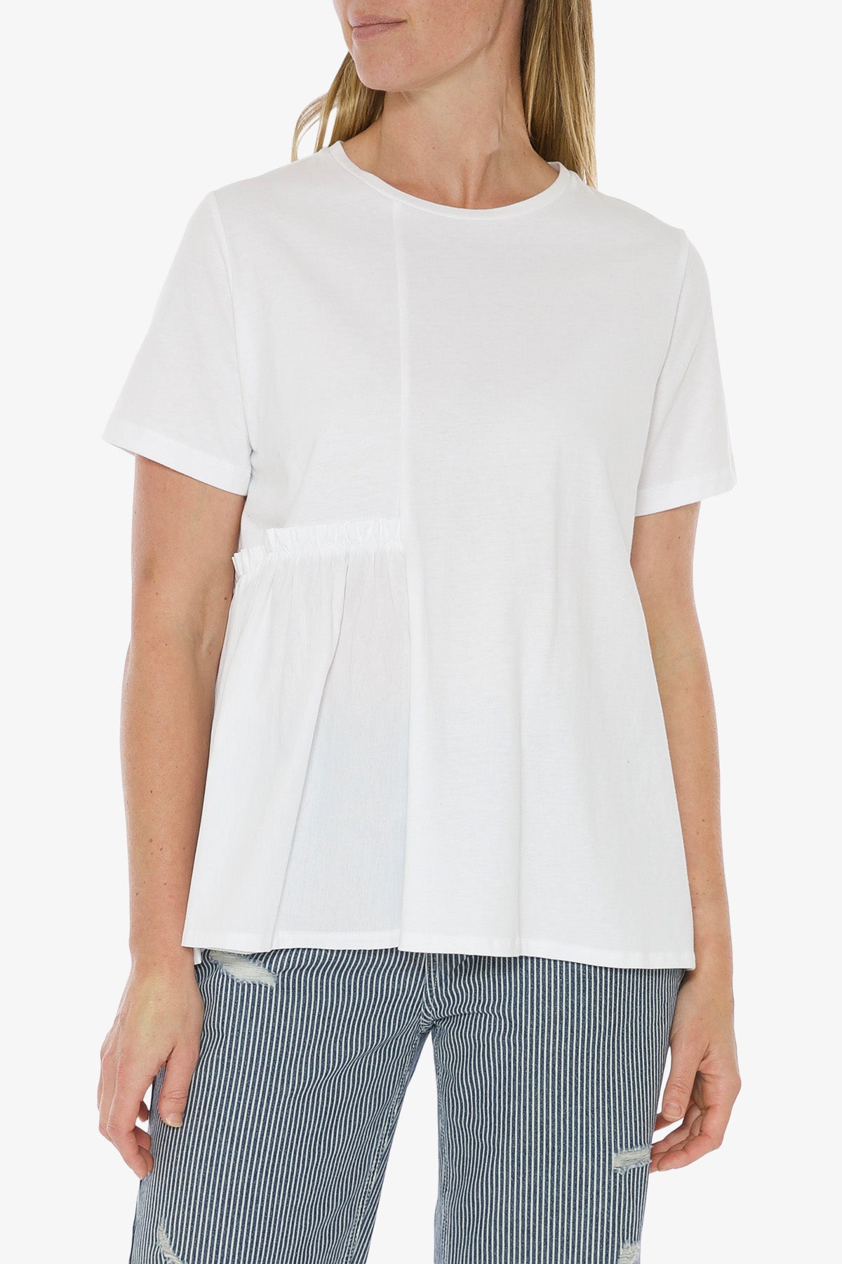 Spliced T-Shirt White