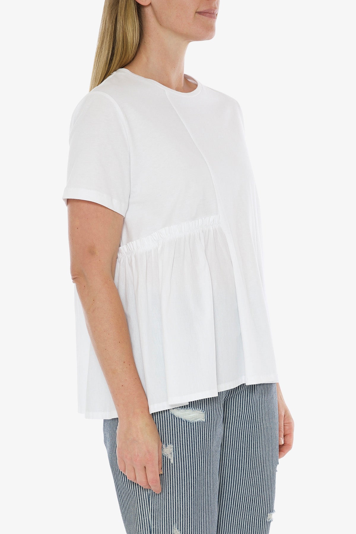 Spliced T-Shirt White