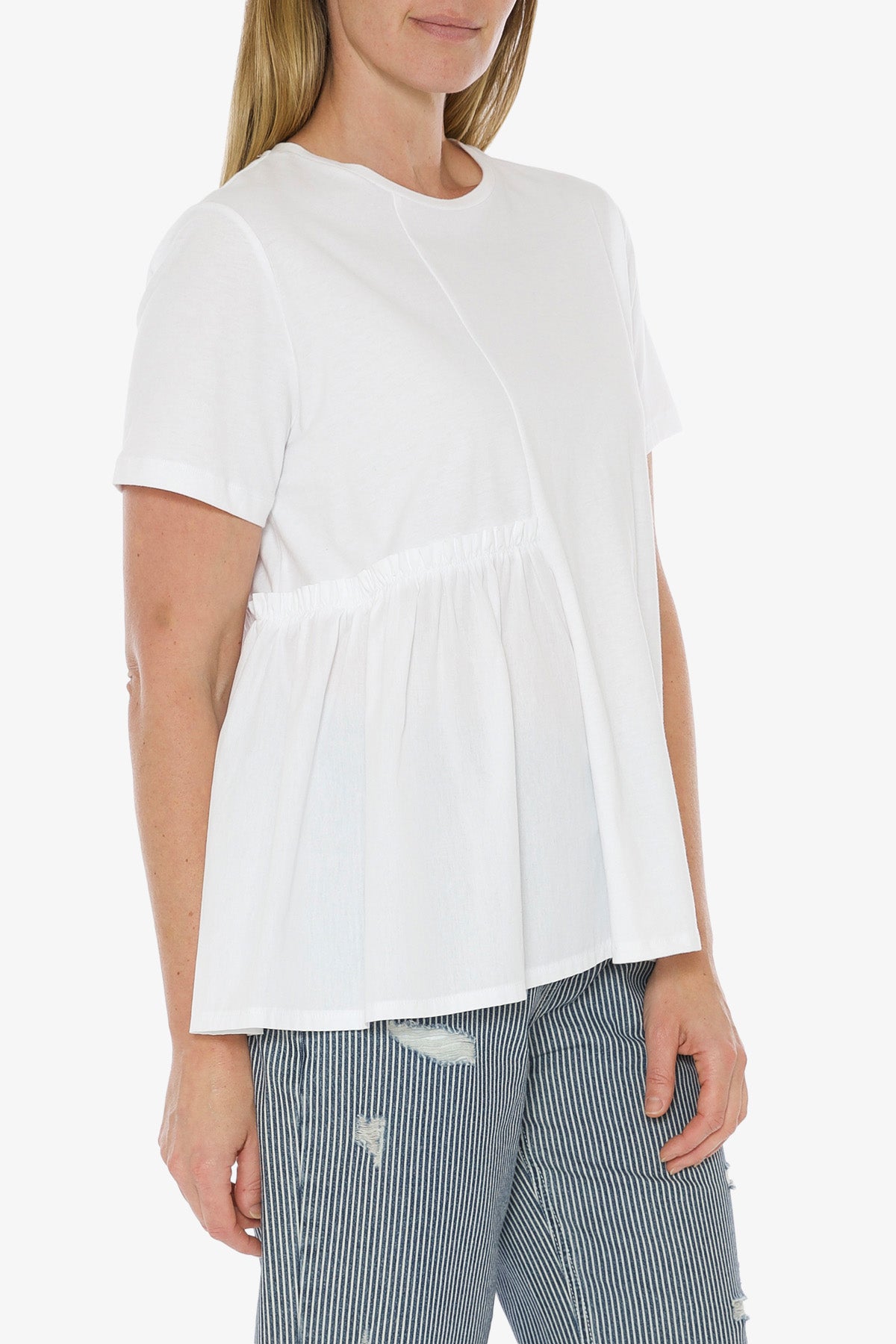 Spliced T-Shirt White