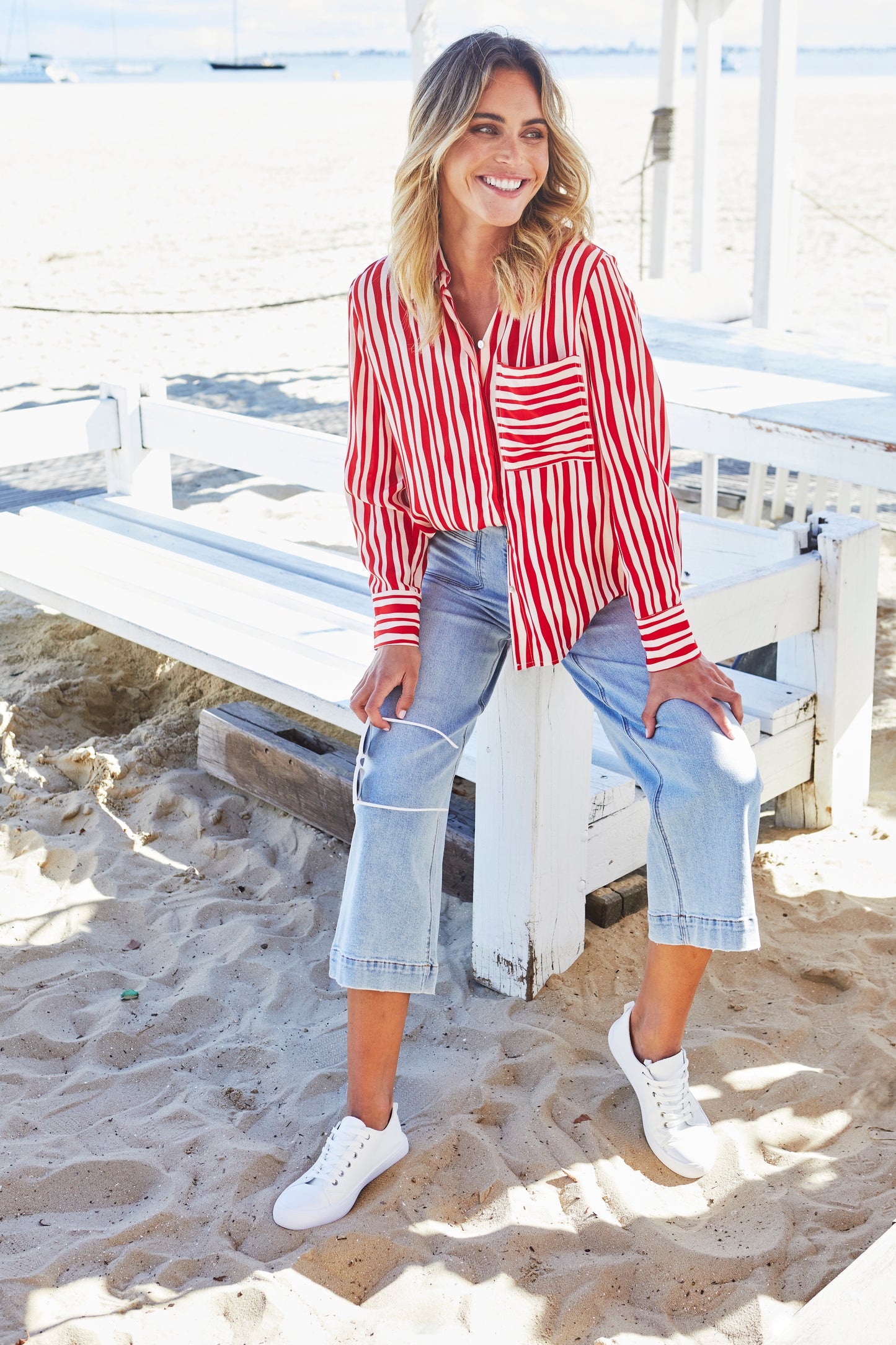 Women's Stripe Shirt in Multicolour | Jubilee