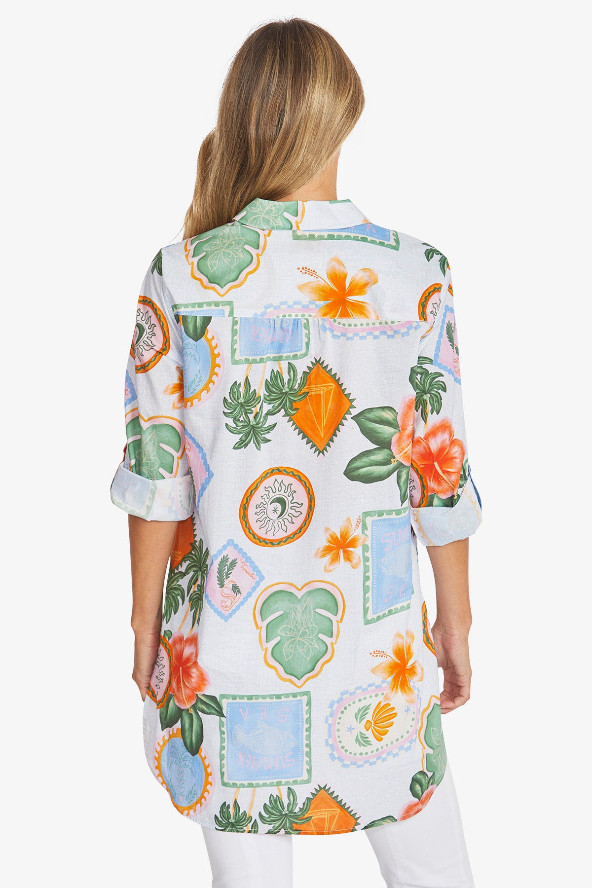 Womens Tahiti Tunic Shirt Multicolor P595360