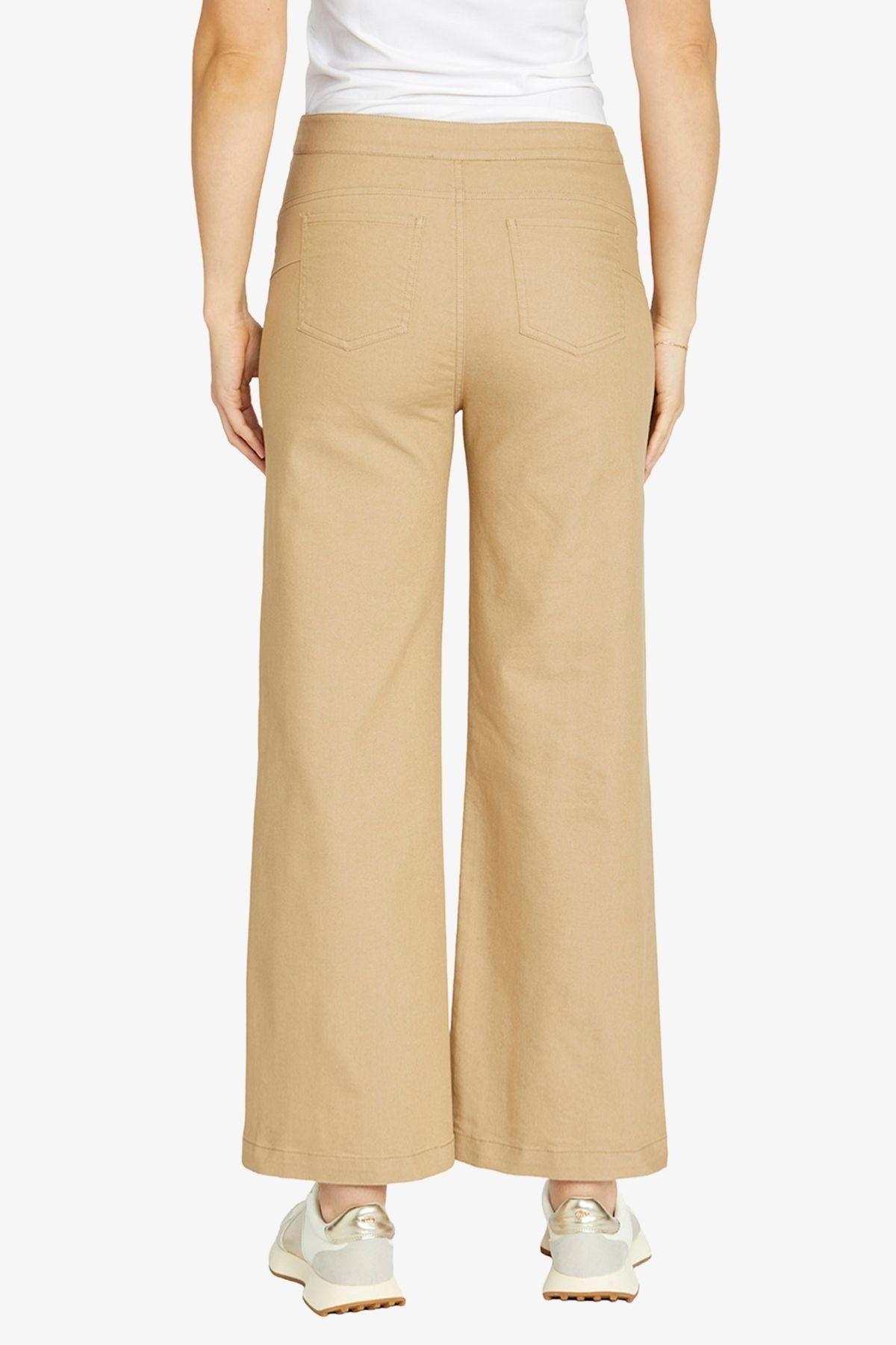 Womens Wideleg Chaintrim Pant Brown P605705