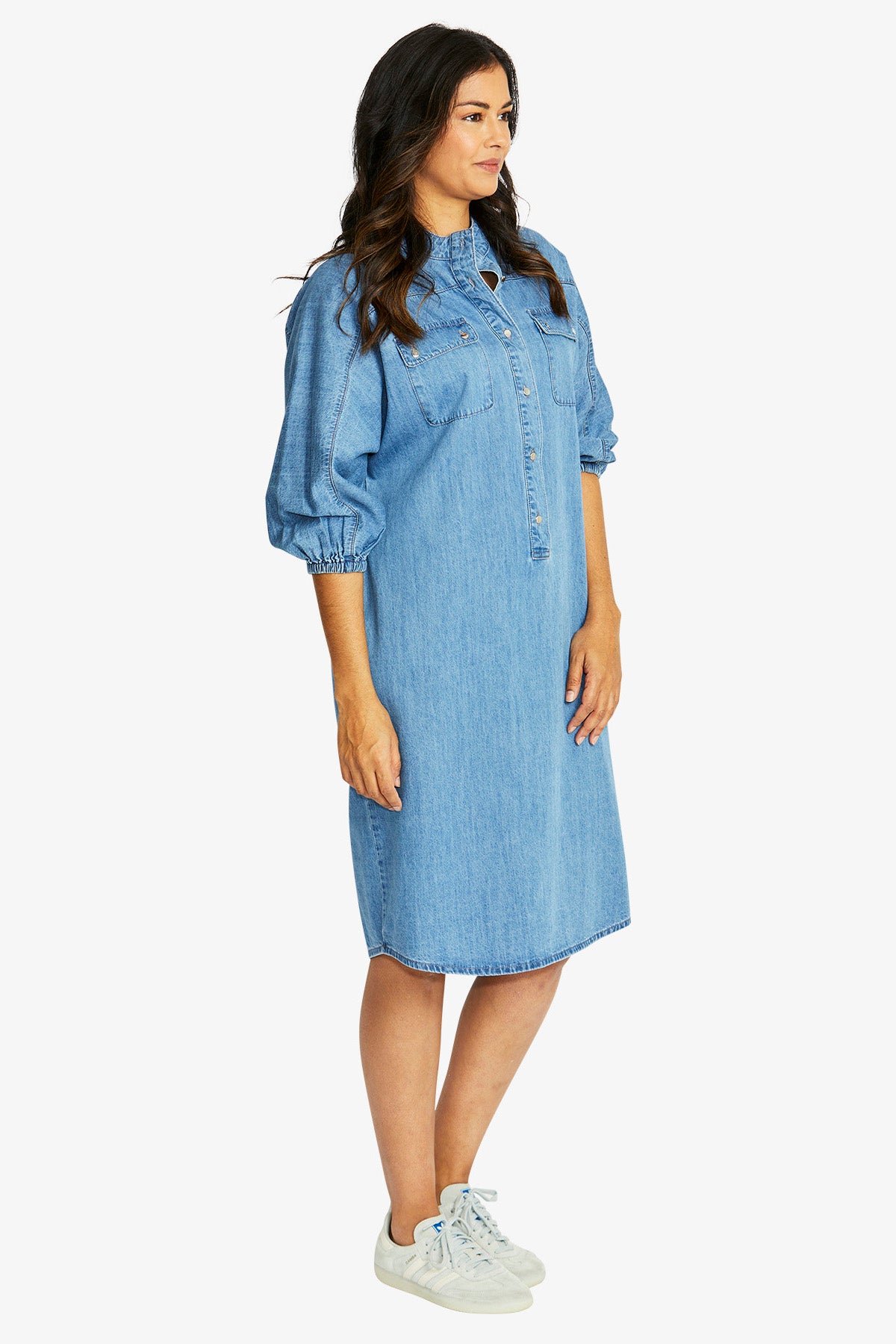 Woodstock Dress in Chambray