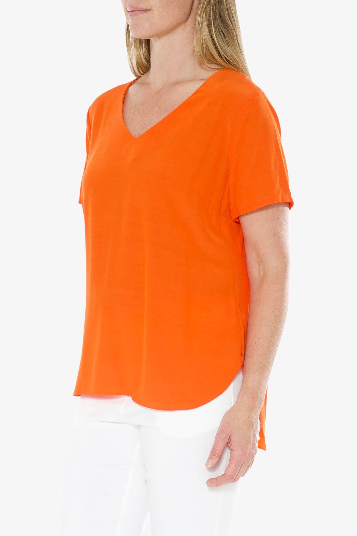 Woven Everyday Top Orange