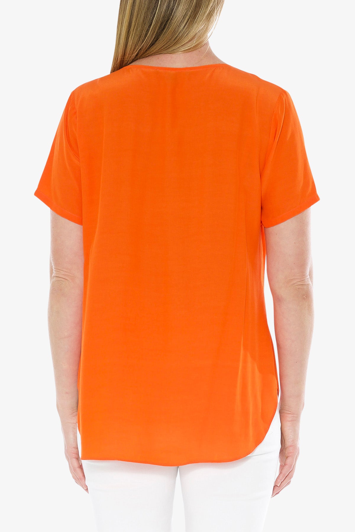Woven Everyday Top Orange