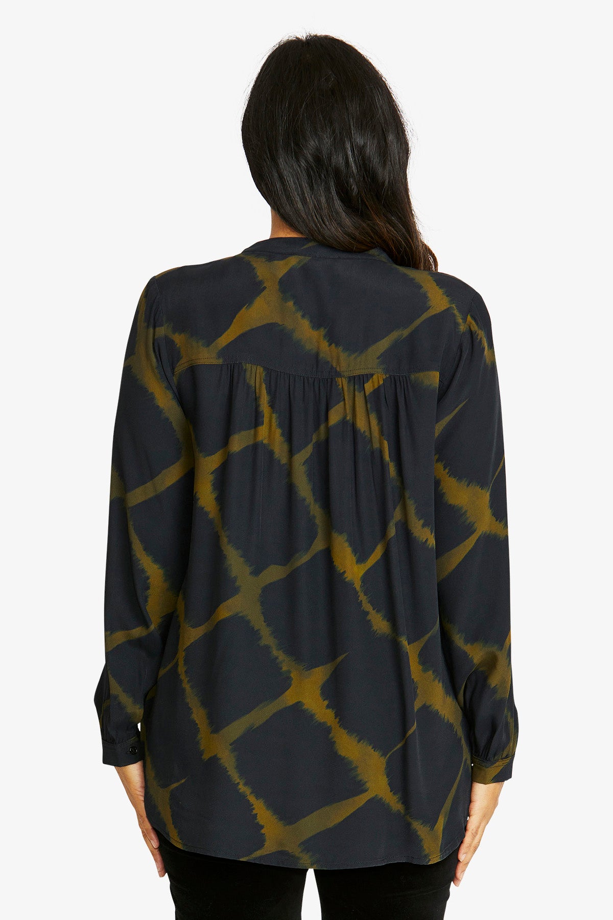 Youri Blouse in Khaki/Black