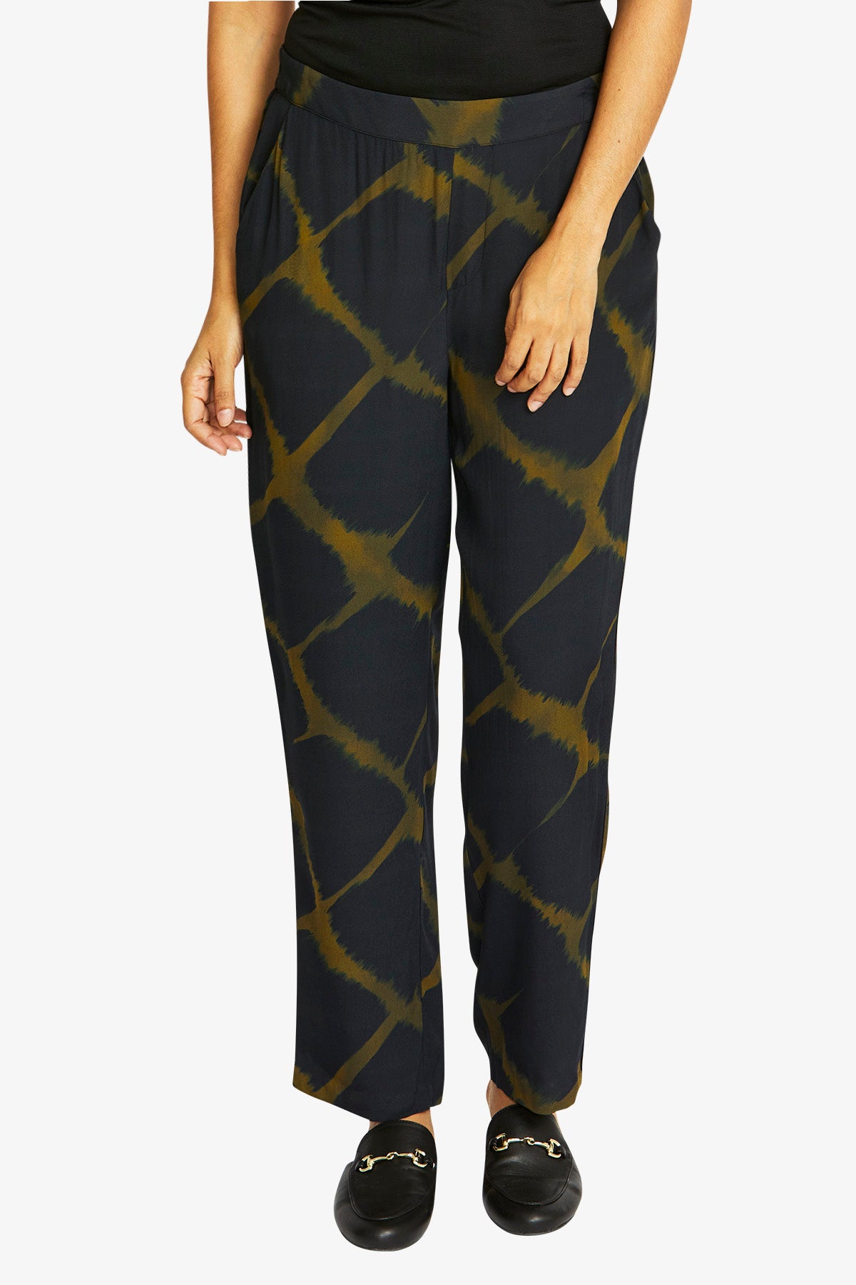 Youri Pant in Khaki/Black