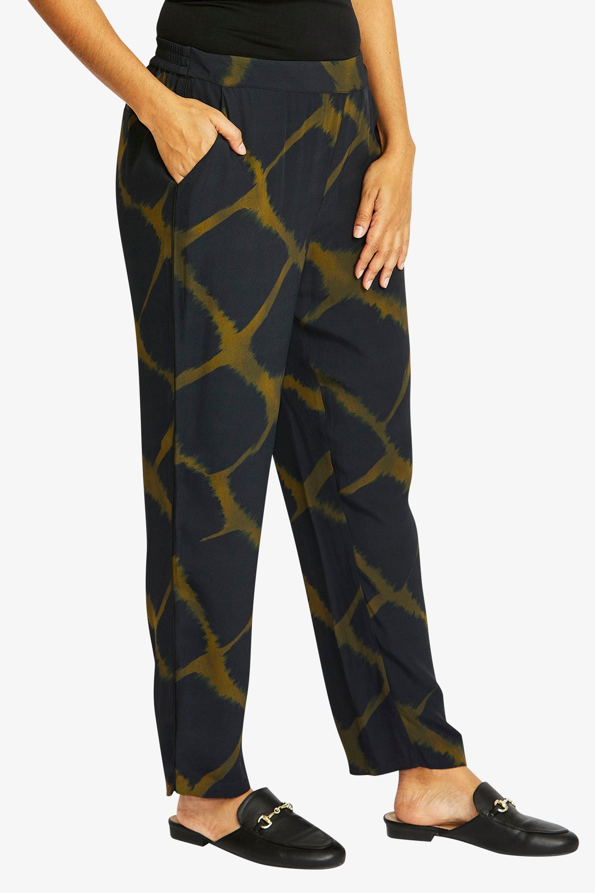 Youri Pant in Khaki/Black
