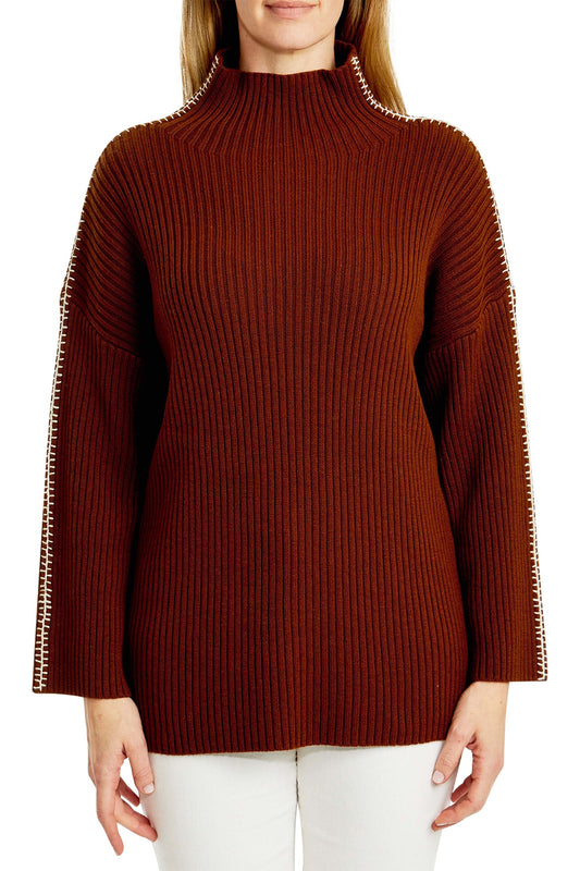 Stitched Pullover Toffee