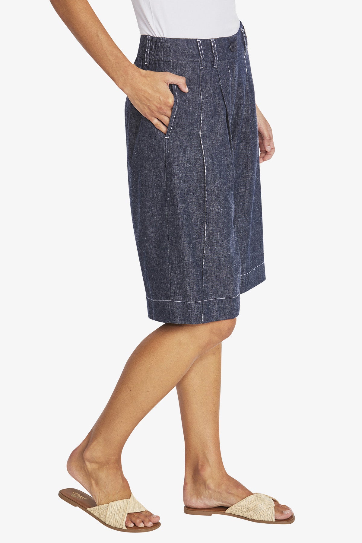 Womens Taylor Culotte Short Navy P595805