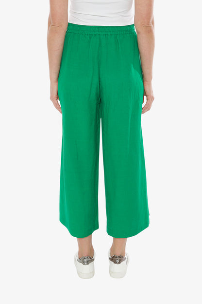 Button Trim Culotte Pant Jelly Bean