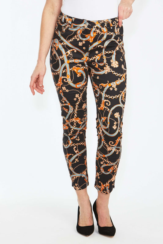 Chain Print Capri Pant