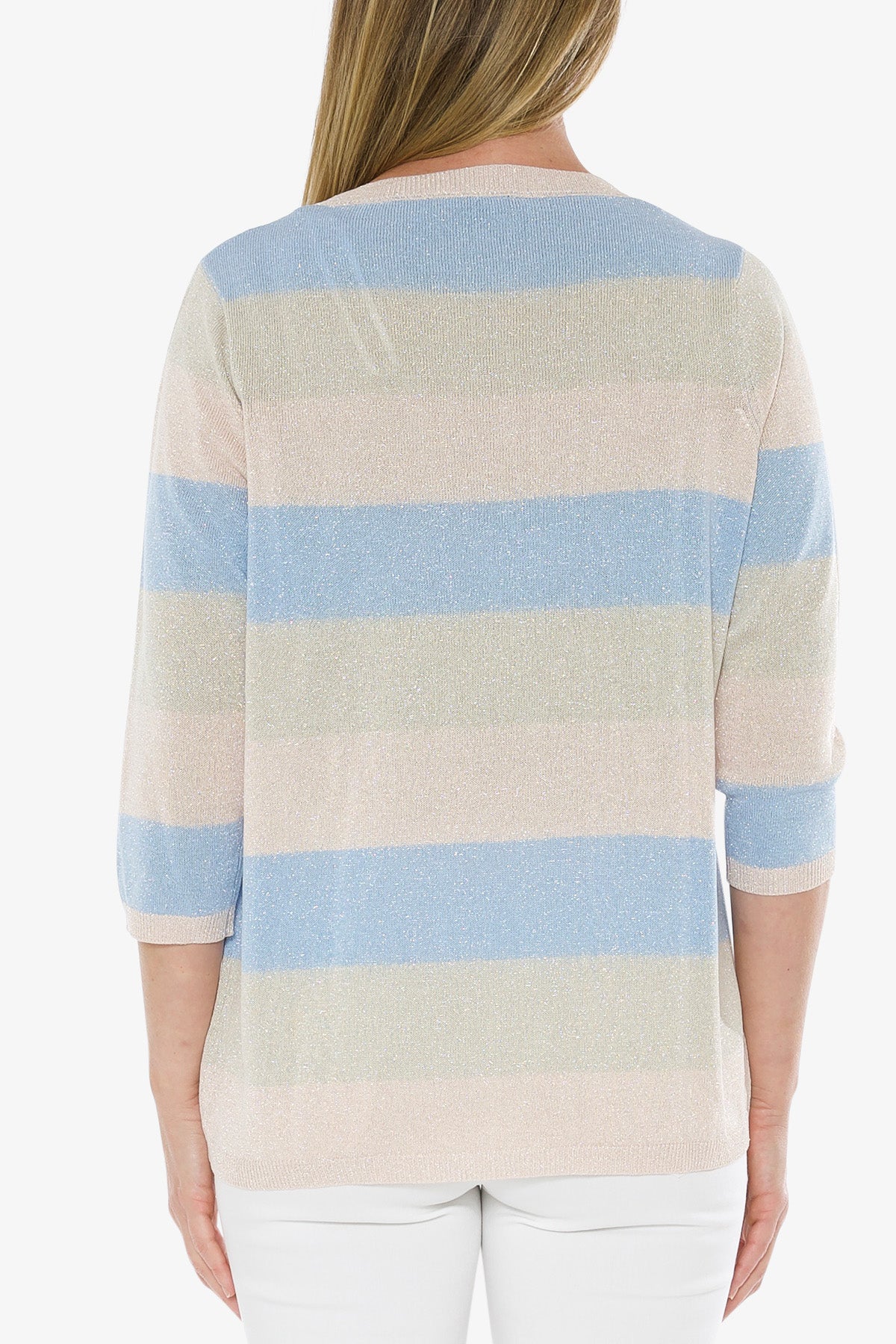 Lurex Stripe Pullover Pastel Stripe