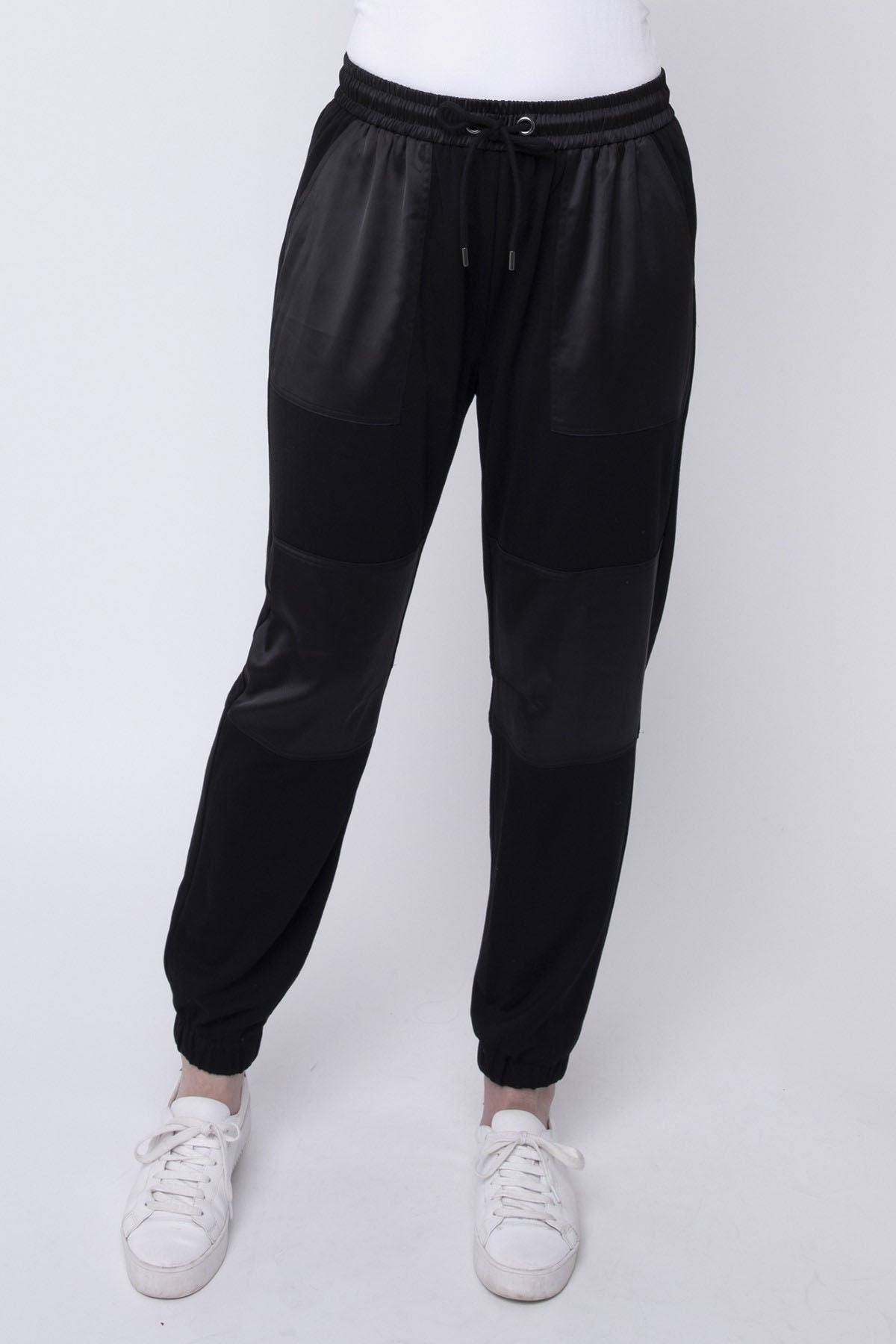 Ponti Spliced Jogger Pant Black