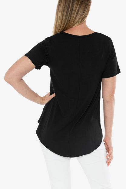 Short Sleeve Swing Tee Black