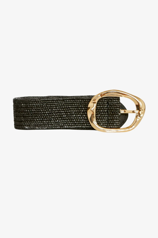 Womens Abby Abstract Stretchbelt Black P615ac5