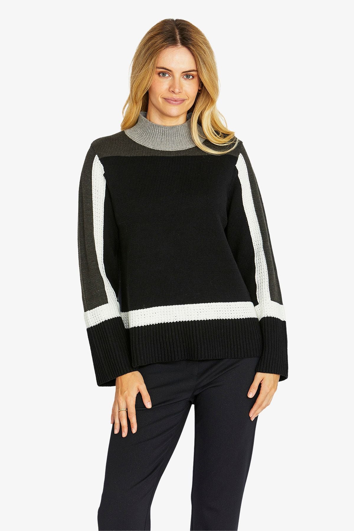 Womens Ally Colourblock Pullover Multicolor P605041