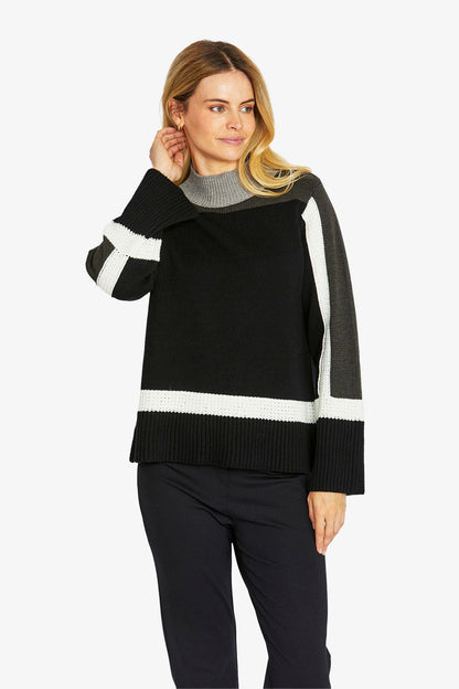 Womens Ally Colourblock Pullover Multicolor P605041