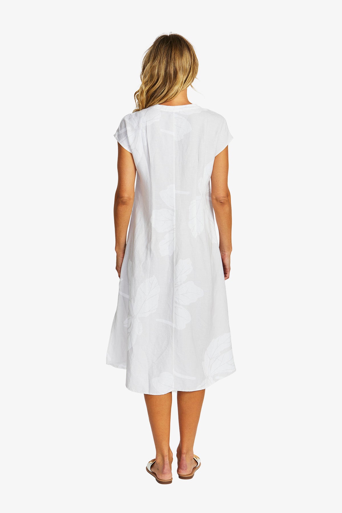 Women's Linen dress in White