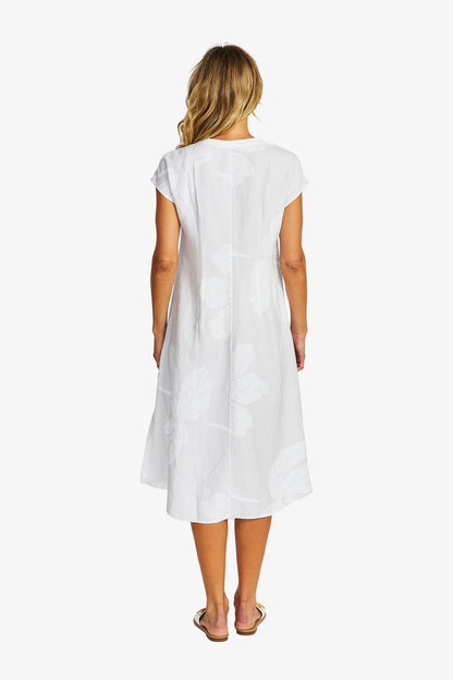 Women's Linen dress in White