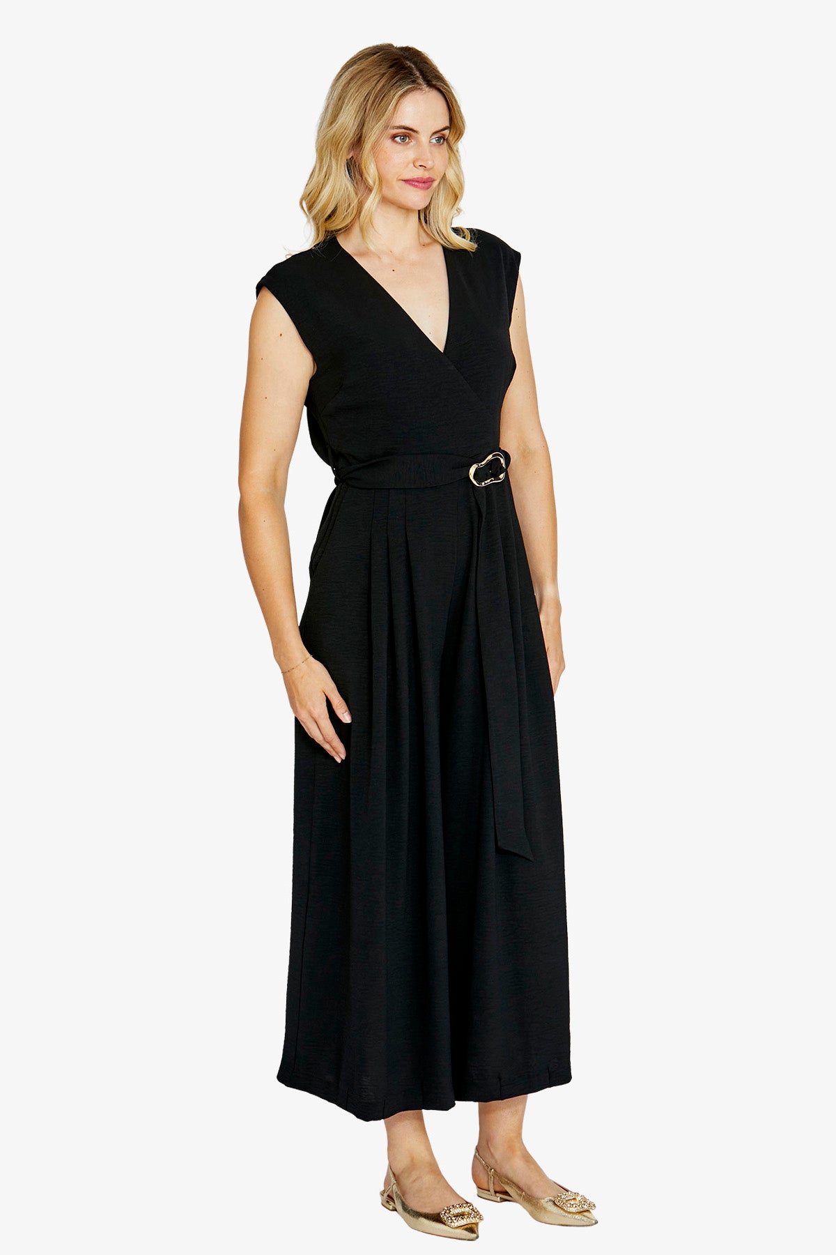 Womens Averywrapsllessjumpsuit Black P615901