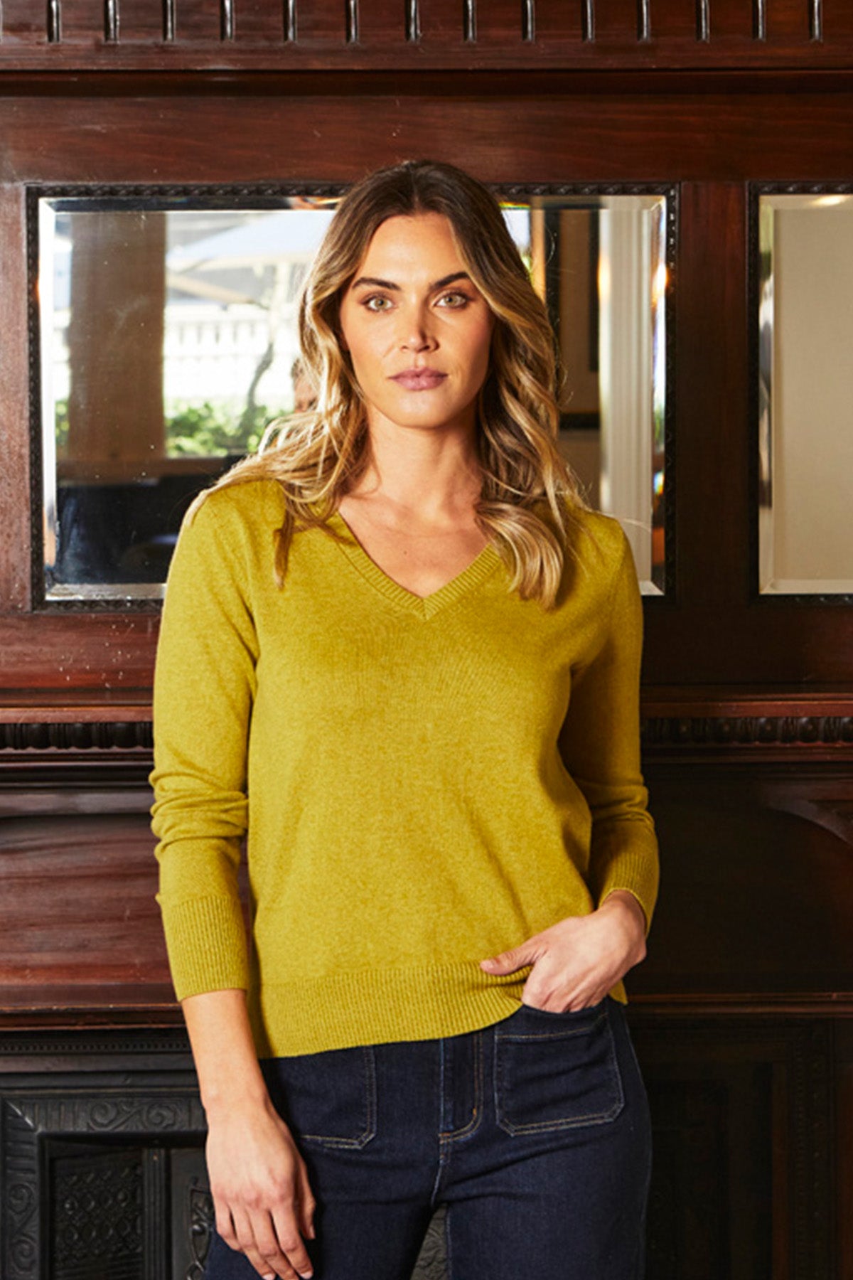 Bailey Pullover in Celery