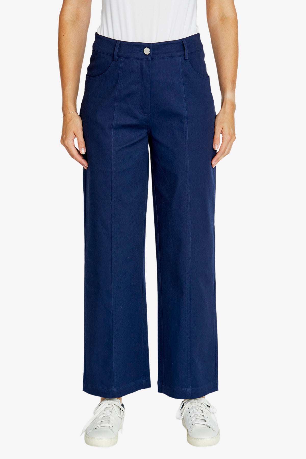 Womens Biancastraightlegcroppant Navy P615709