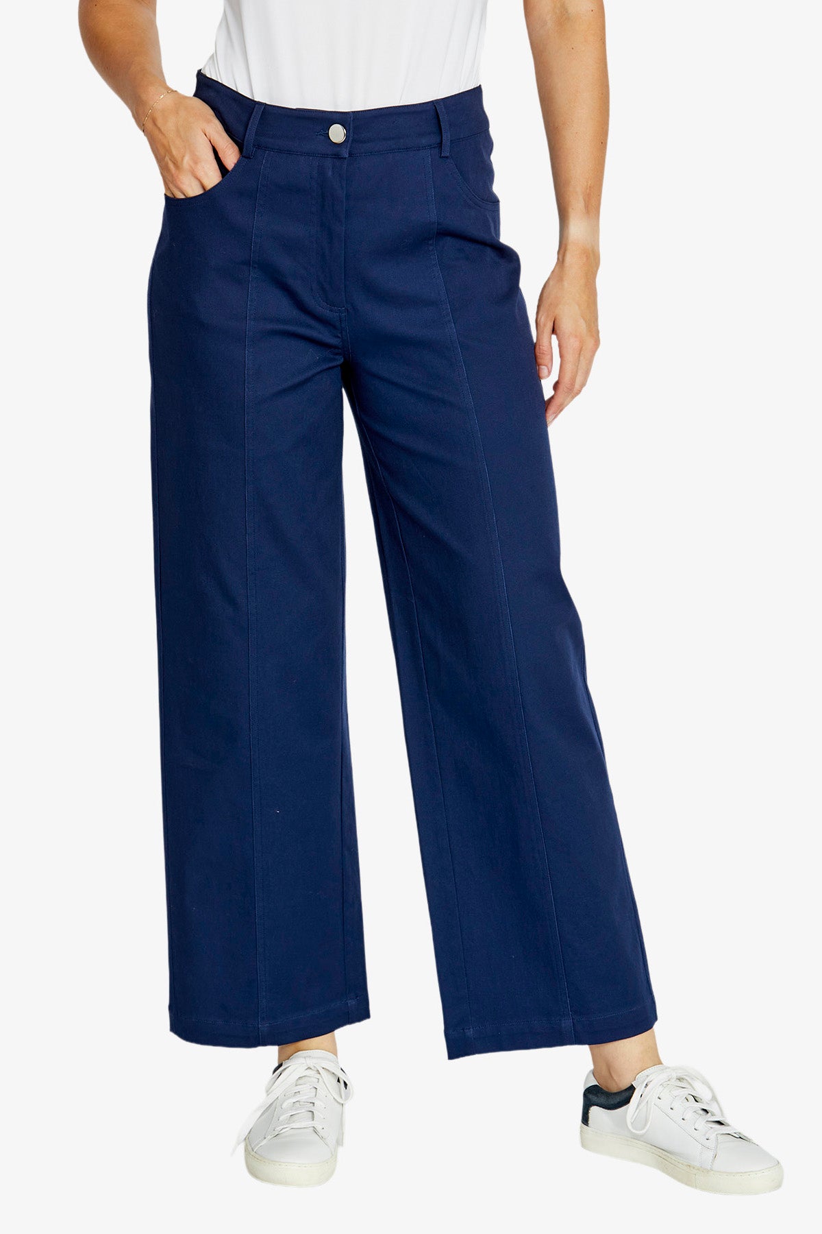 Womens Biancastraightlegcroppant Navy P615709