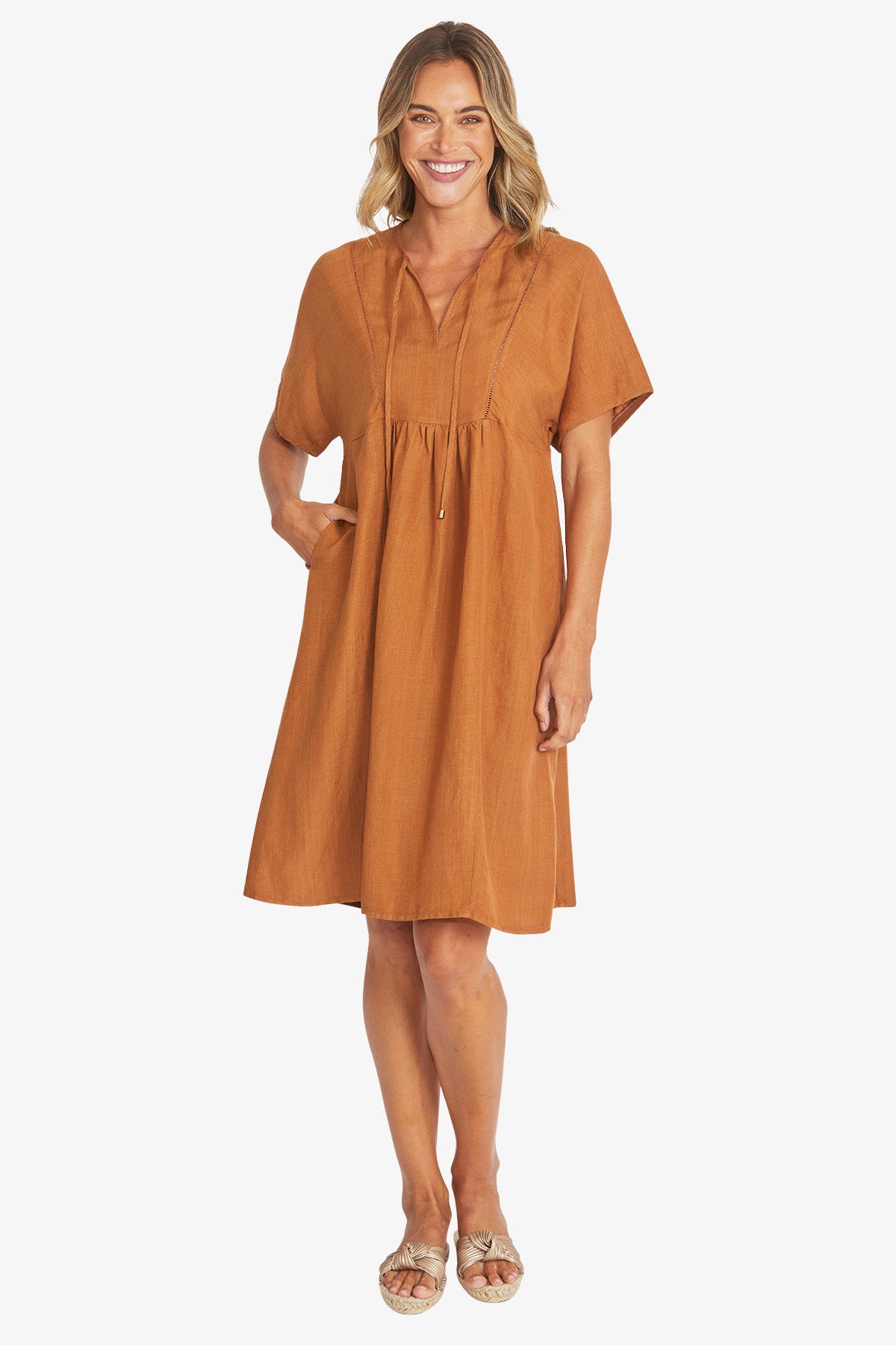 Womens Bobbi Dress Brown P595548