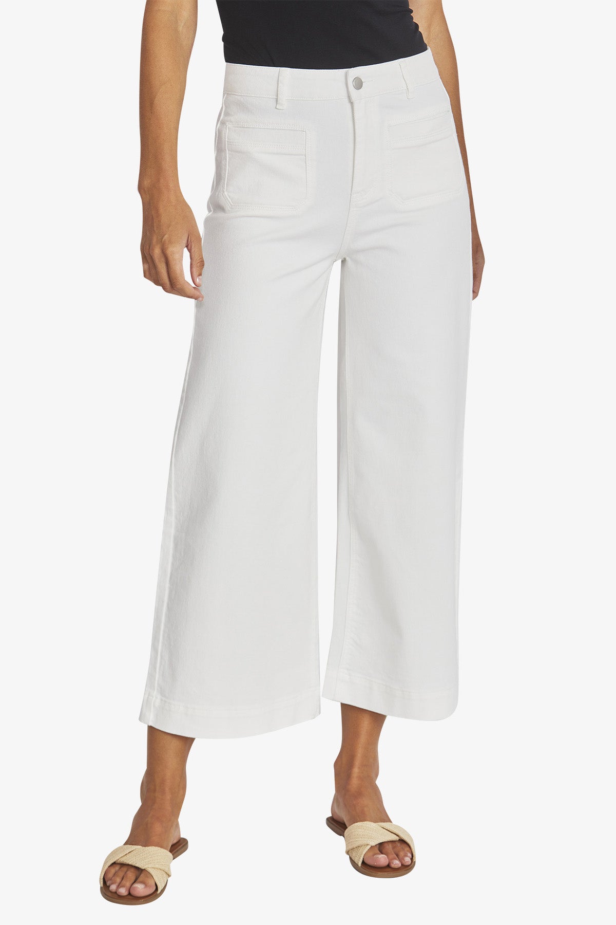 Brooke Pocket Pant in Ivory