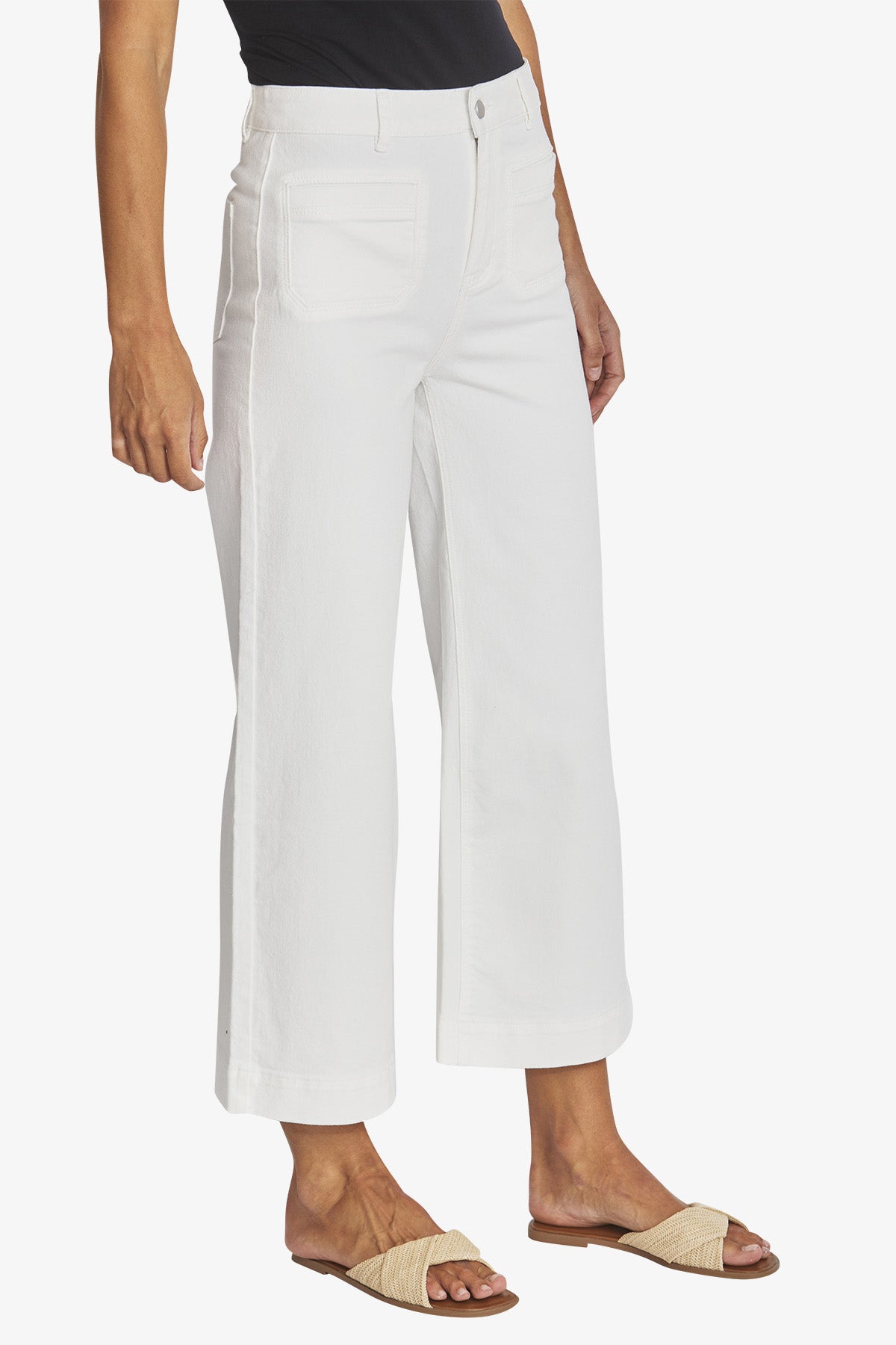 Brooke Pocket Pant in Ivory