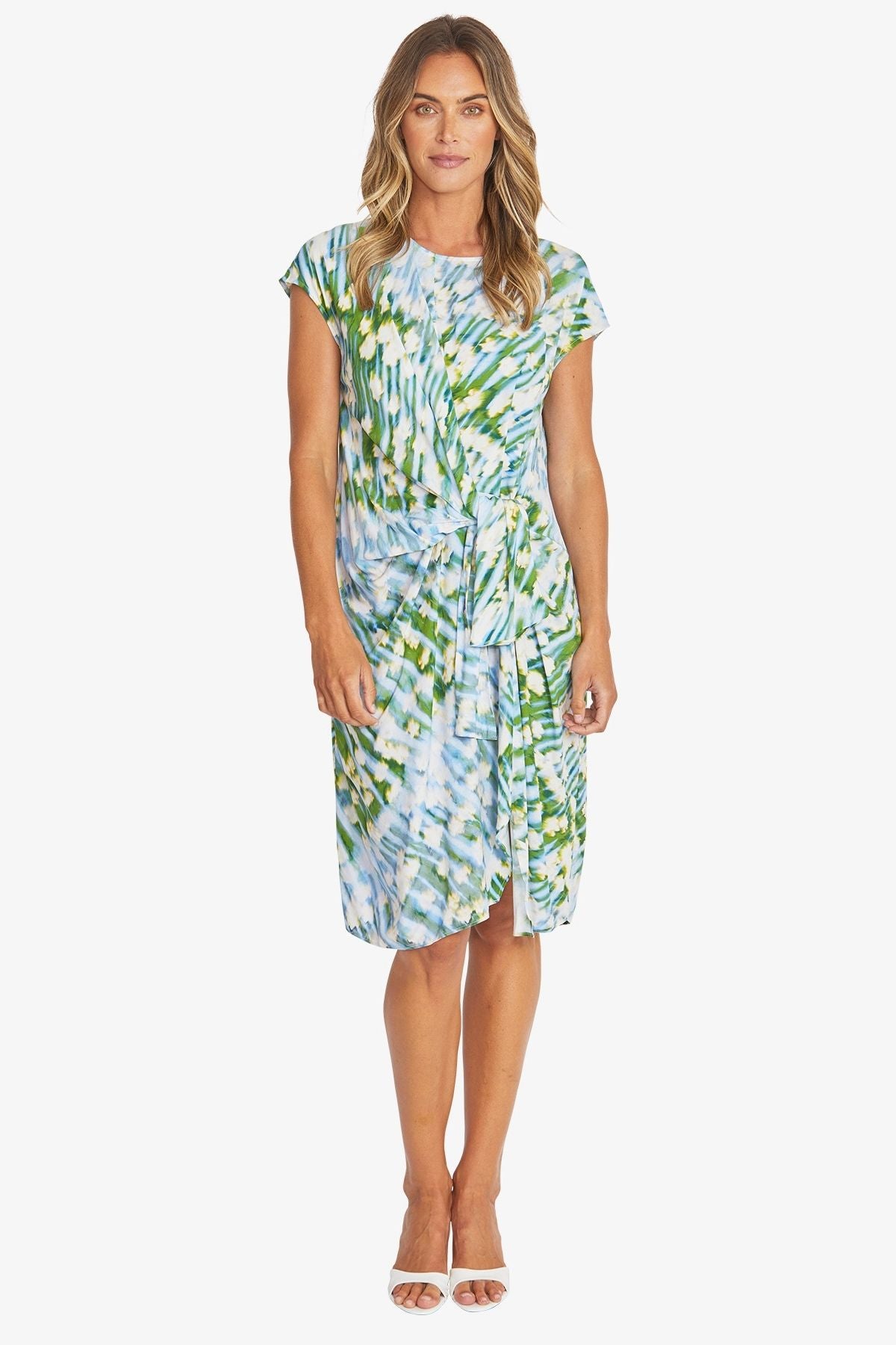 Womens Capri Knot Dress Multicolor P595510