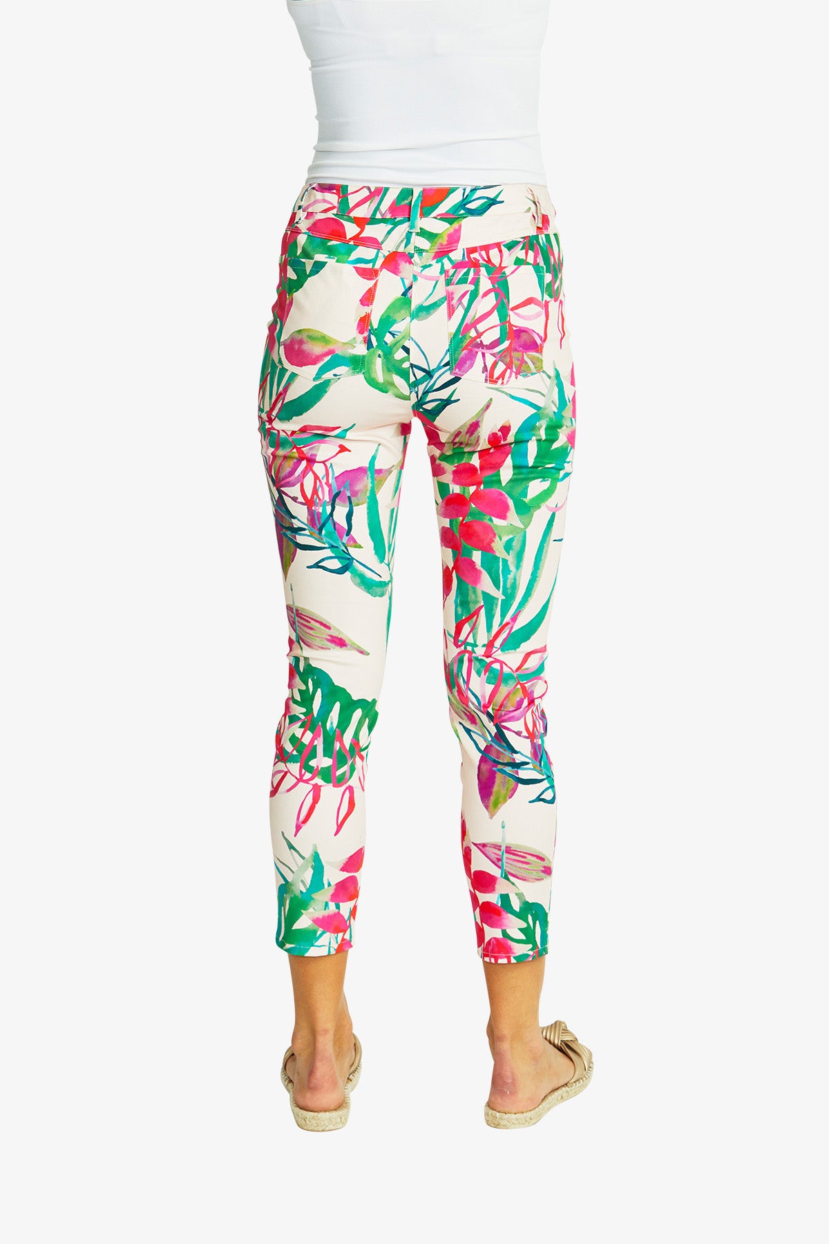 Women's Capri Pant Print in Multicolour | Delphine