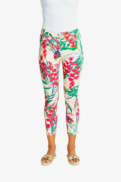 Women's Capri Pant Print in Multicolour | Delphine