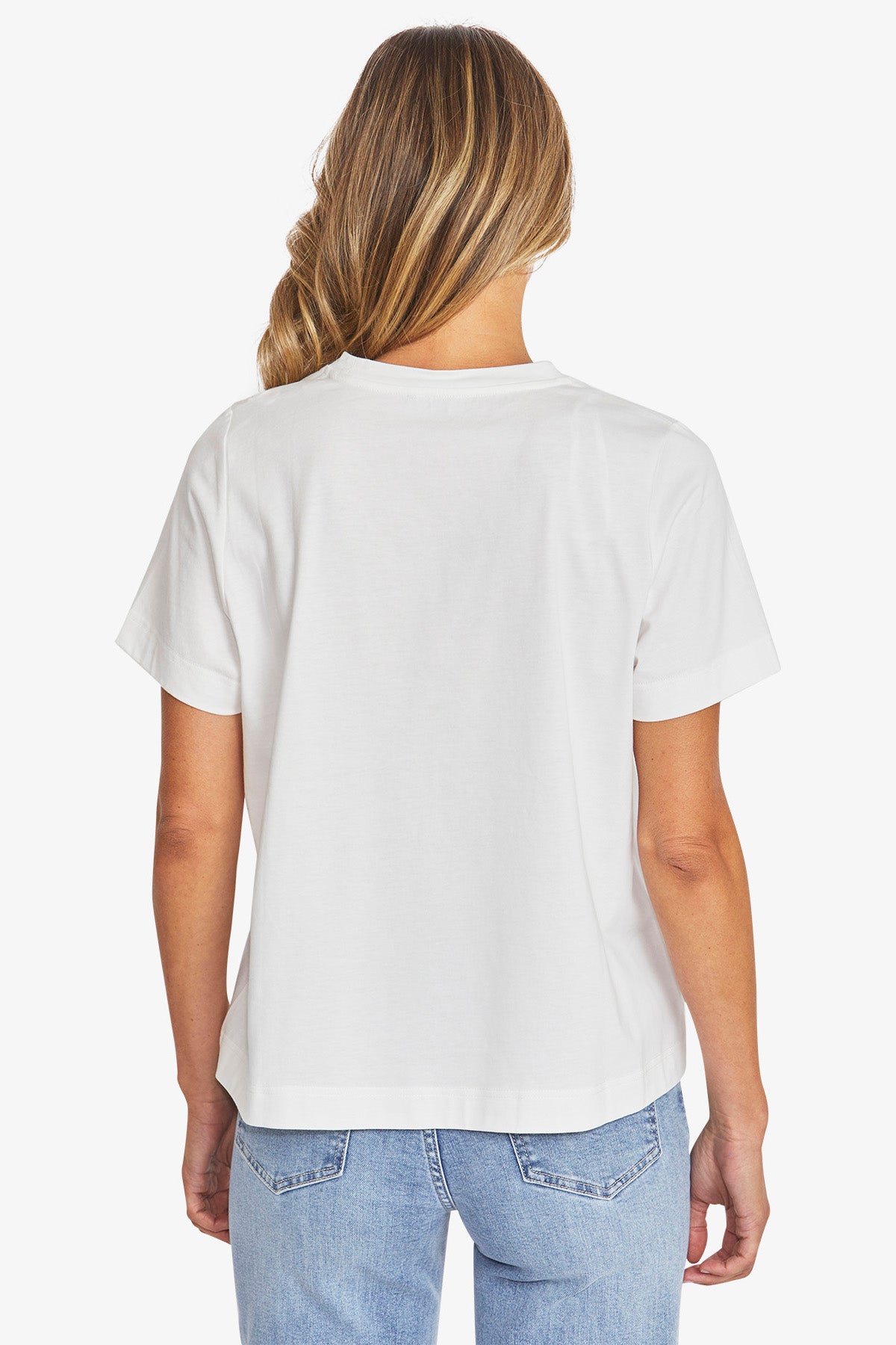 Cheetah Tee in White