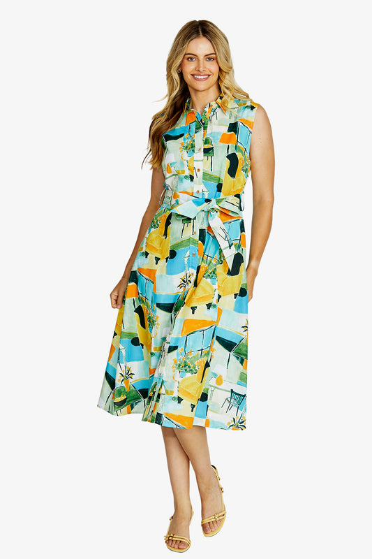 Womens Chiara Slless Shirt Dress Multicolor P615522