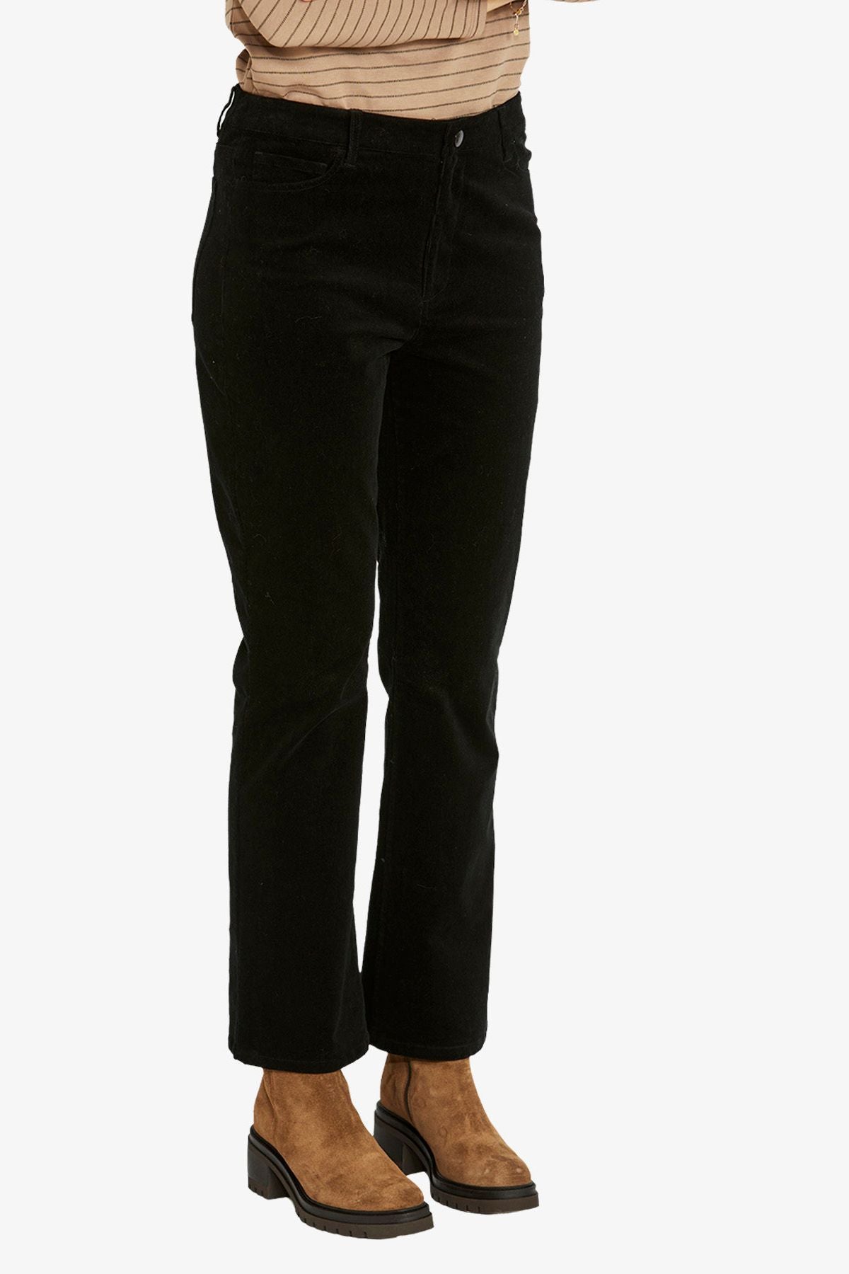 Womens Corduroy Pant Black P605726
