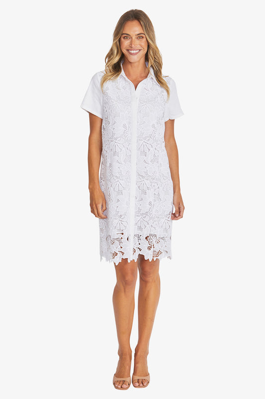 Womens Edwina Dress White P595525
