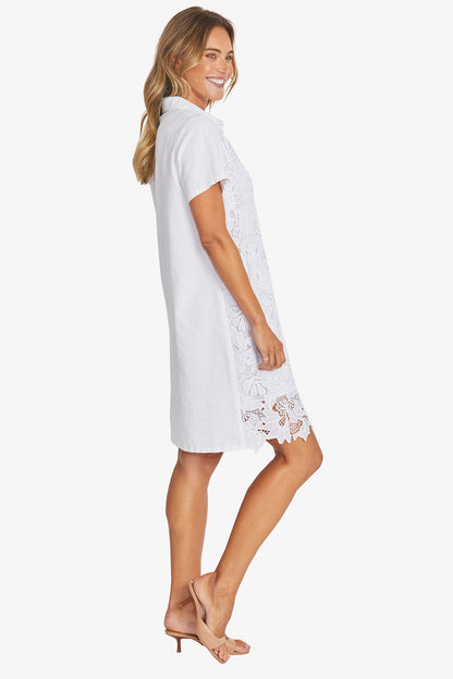 Womens Edwina Dress White P595525