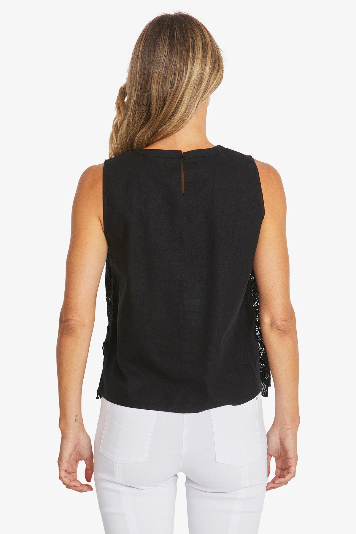 Womens Edwina Top Black P595322