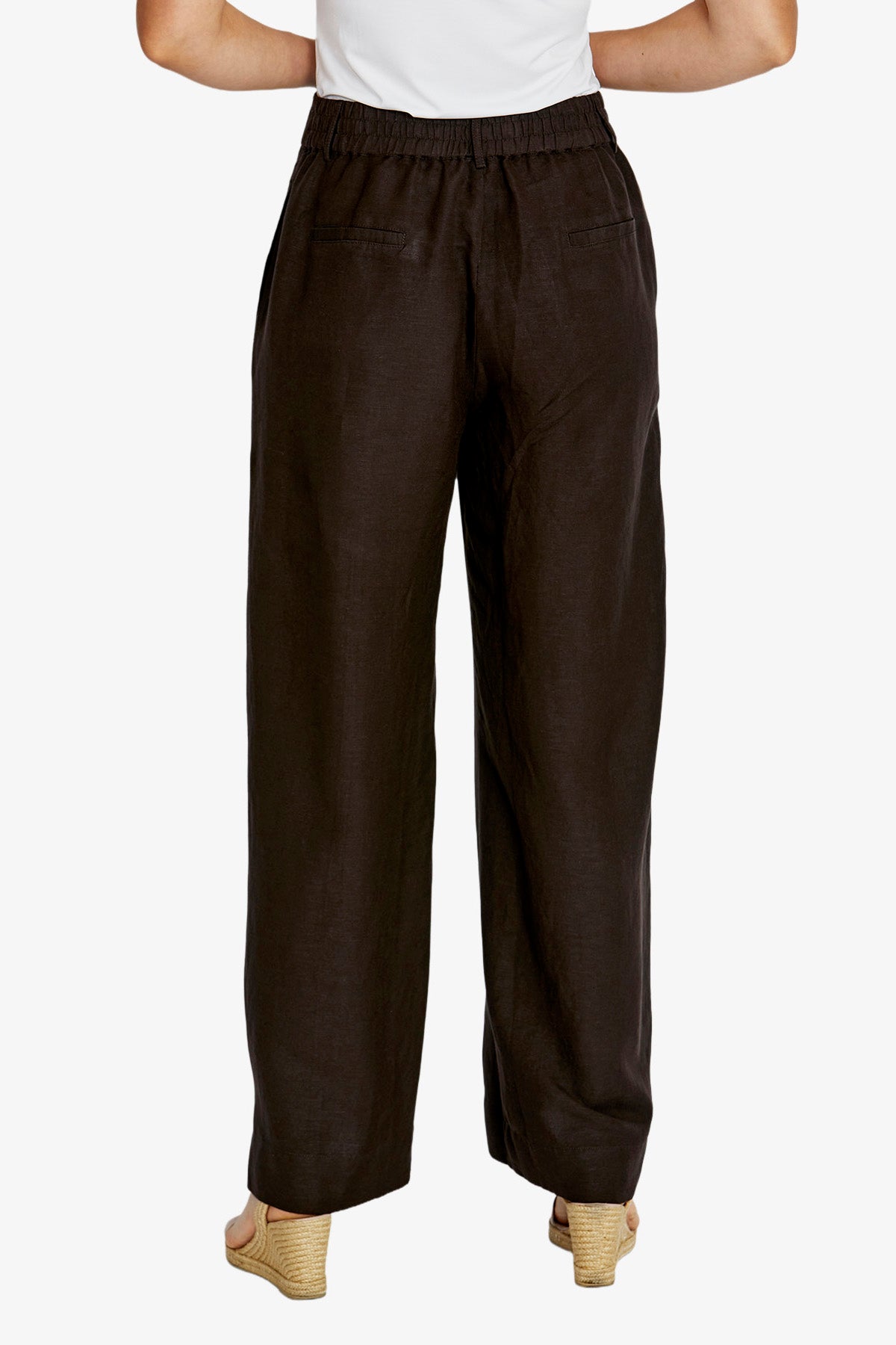 Womens Elle Wide Leg Pant Brown P615705